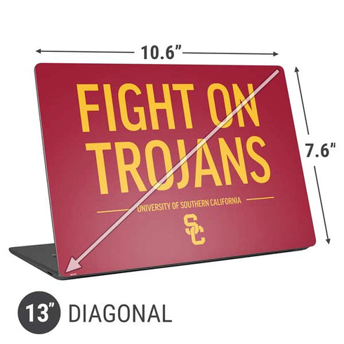 University of Southern California Fight On Trojans Red Universal Laptop 13in (10.6 x 7.6in) Skin